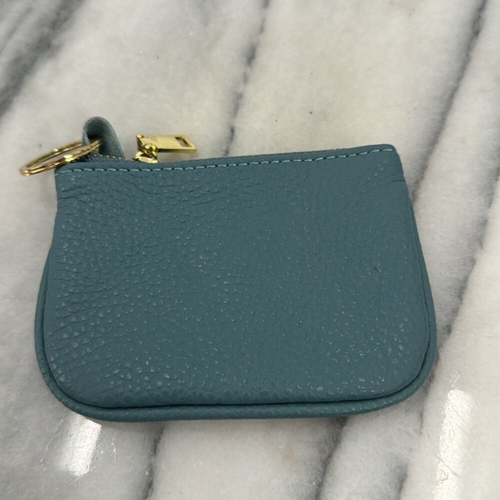 NWT light blue leather coin purse/wallet